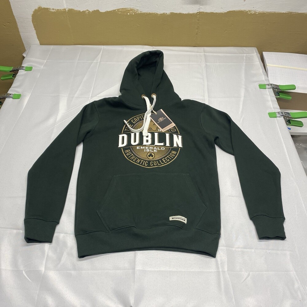 NWT Irish Connexxion Capital Dublin Unisex Hood Size Small! Forest Green! NEW!
